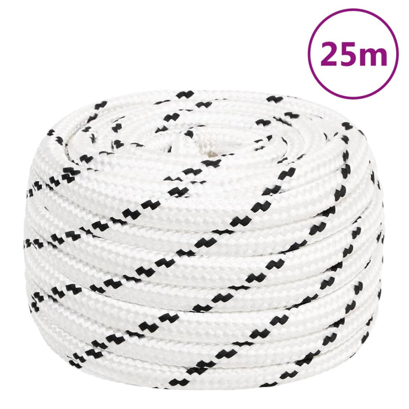 Load image into Gallery viewer, Vidaxl werktouw 20 mm 25 m polyester wit