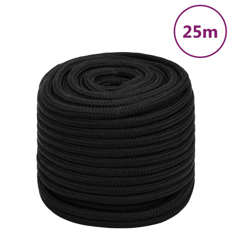 Load image into Gallery viewer, Vidaxl werktouw 18 mm 25 m polyester zwart