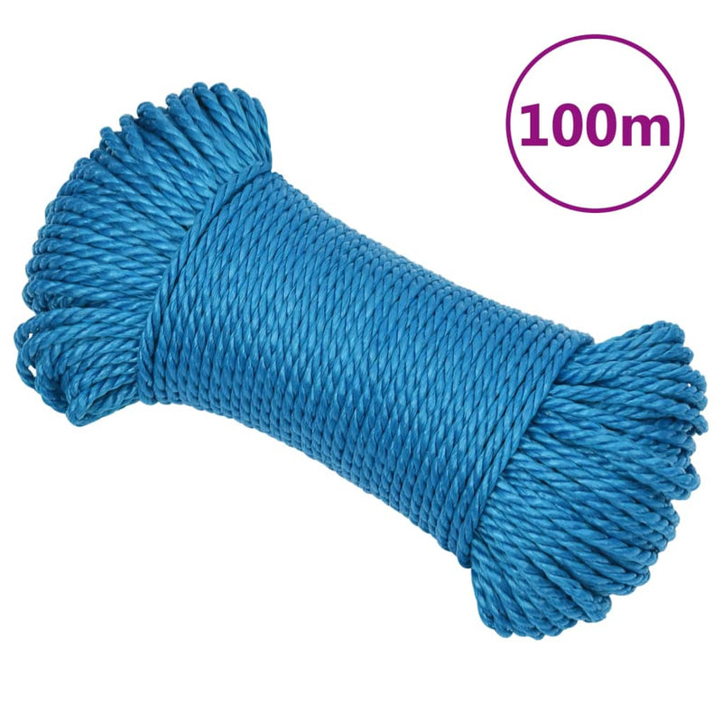 Load image into Gallery viewer, Vidaxl werktouw 8 mm 100 m polypropeen blauw