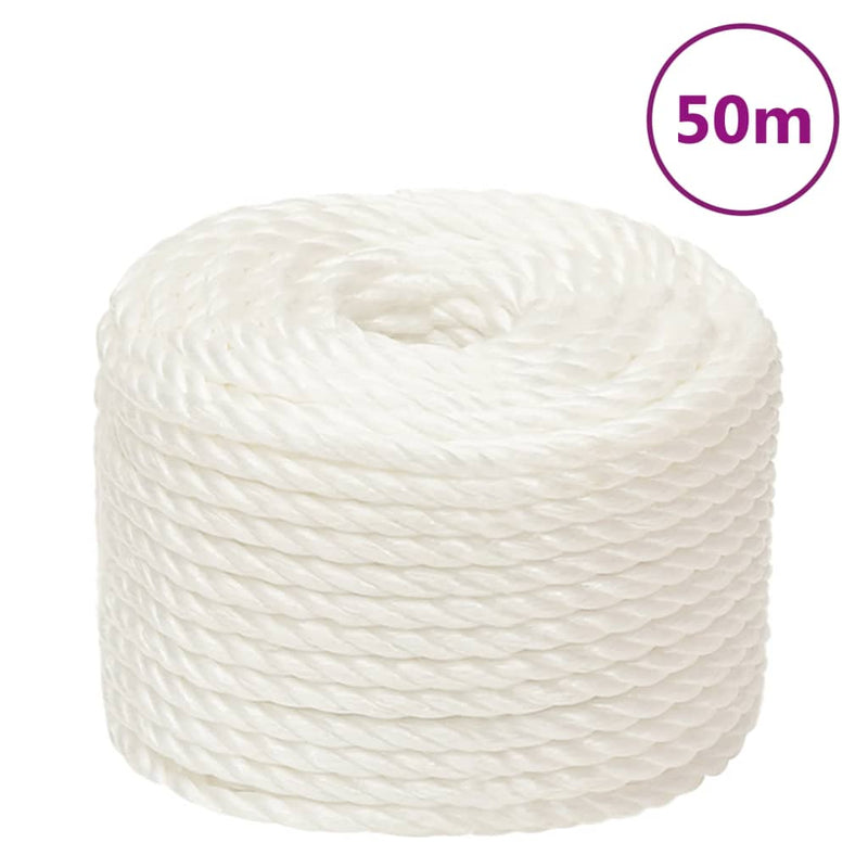 ギャラリービューアに画像をロードする, Vidaxl werktouw 24 mm 50 m polypropeen wit