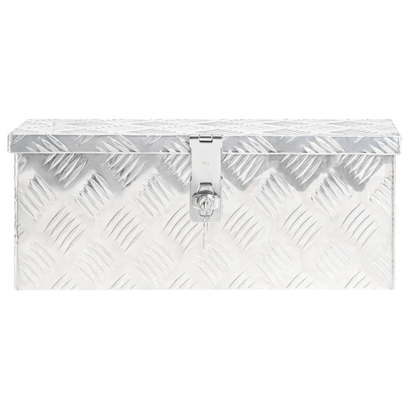 Load image into Gallery viewer, Vidaxl opbergbox 50x15x20,5 cm aluminium zilverkleurig