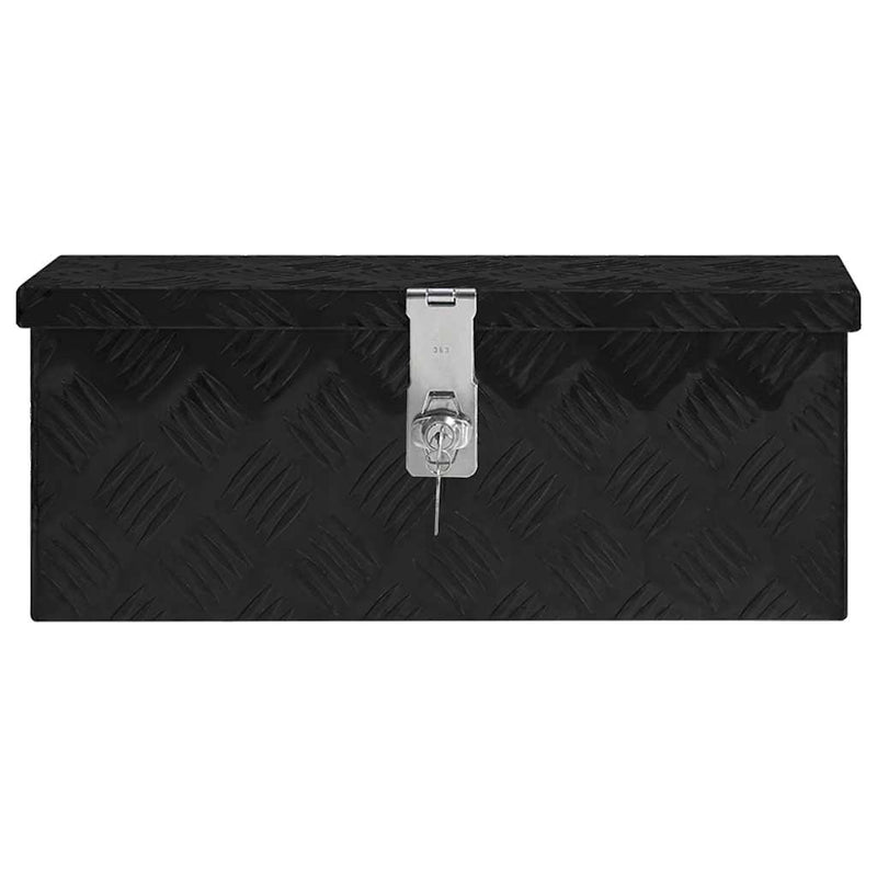 Load image into Gallery viewer, Vidaxl opbergbox 50x15x20,5 cm aluminium zwart