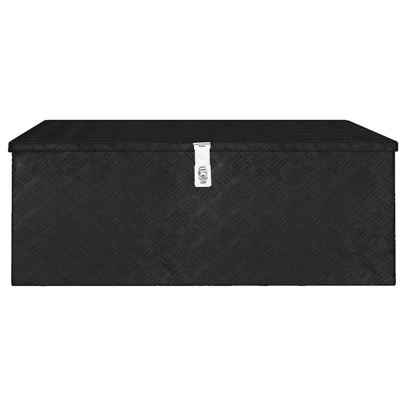 Load image into Gallery viewer, Vidaxl opbergbox 100x55x37 cm aluminium zwart