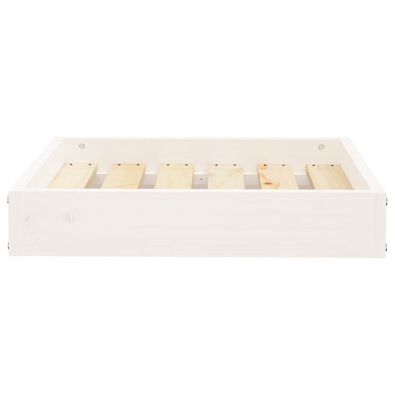 Afbeelding laden in galerijviewer, Vidaxl hondenmand 51,5x44x9 cm massief grenenhout wit