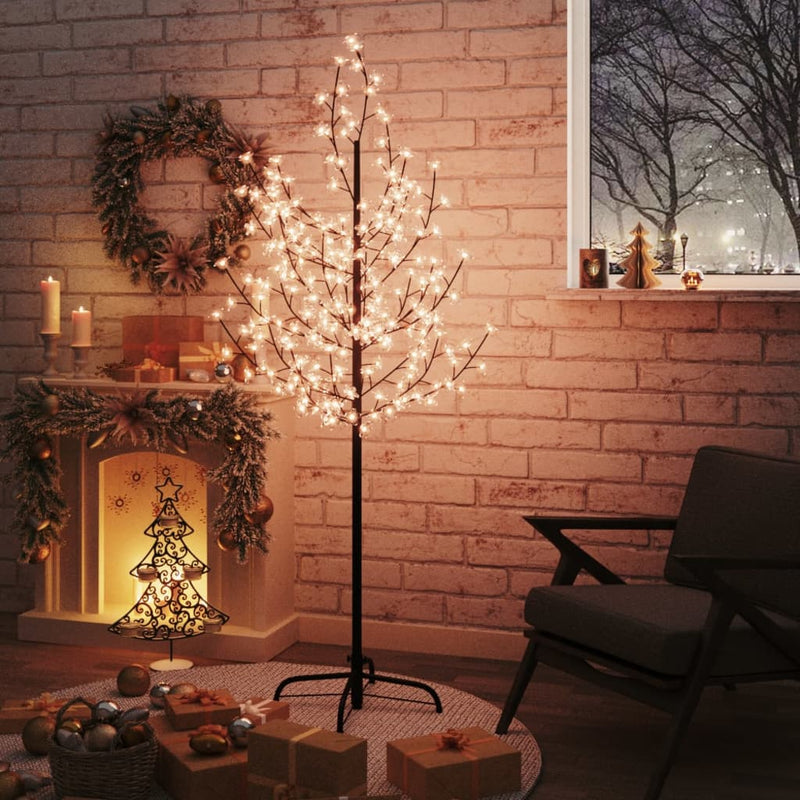Load image into Gallery viewer, Vidaxl boom kersenbloesem 200 led's warmwit 180 cm