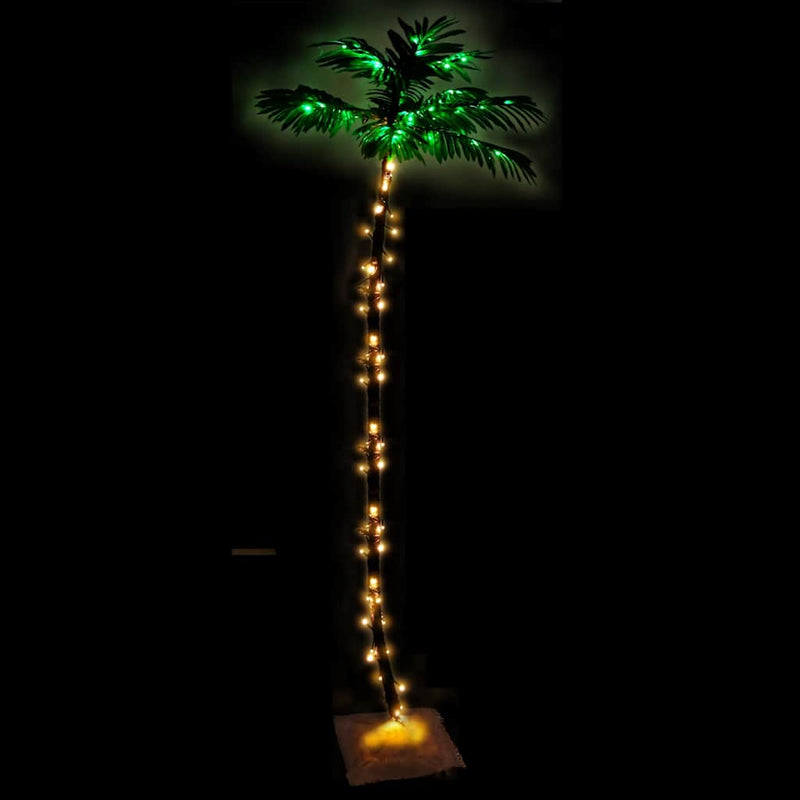 Load image into Gallery viewer, Vidaxl palmboom led 136 led's warmwit 220 cm