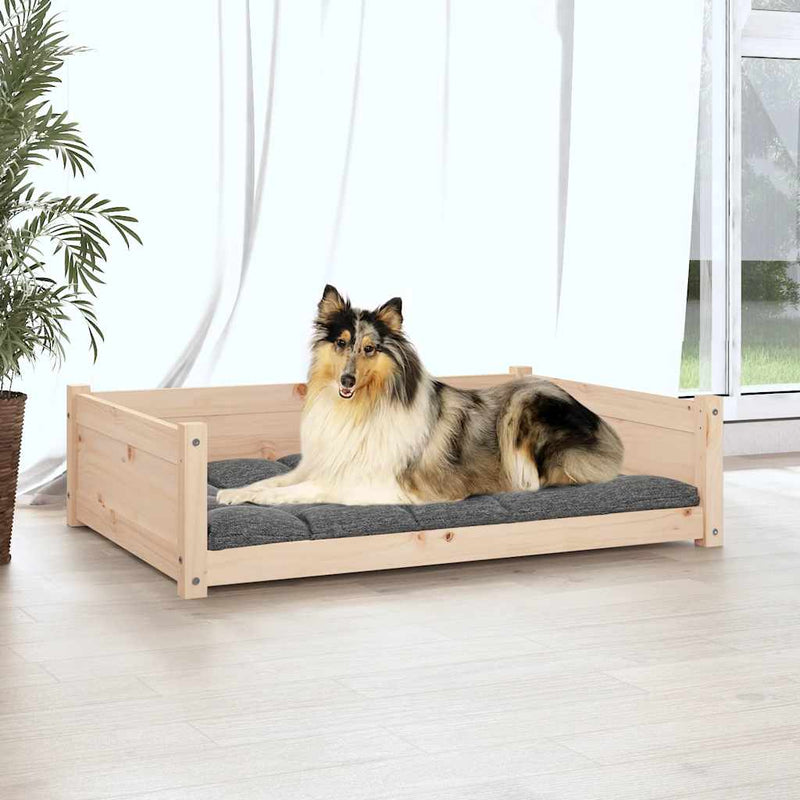 Load image into Gallery viewer, Vidaxl hondenmand 95,5x65,5x28 cm massief grenenhout