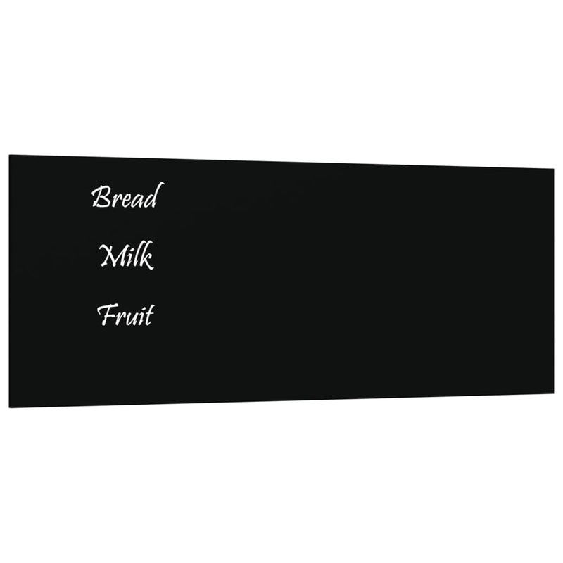 Load image into Gallery viewer, VidaXL Magneetbord voor aan de wand 50x20 cm gehard glas zwart