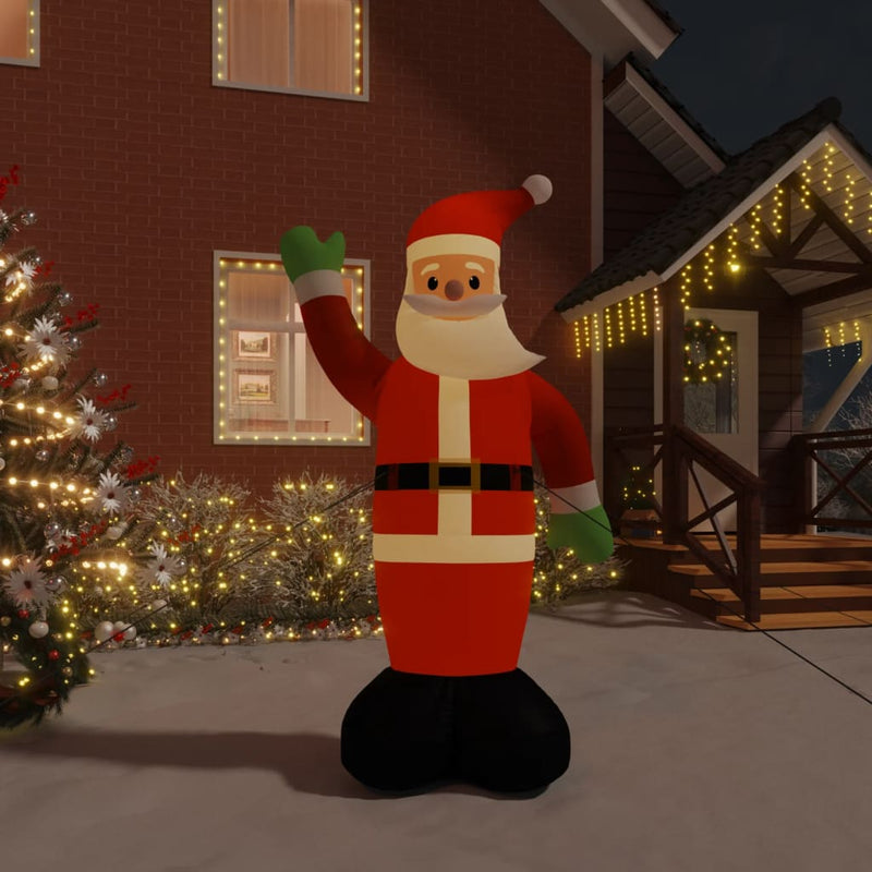 Load image into Gallery viewer, Vidaxl kerstman met led-verlichting opblaasbaar 370 cm