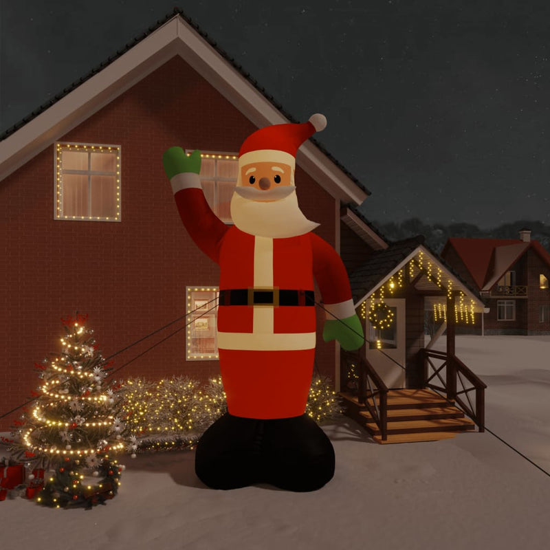Load image into Gallery viewer, VidaXL Kerstman opblaasbaar met LED's 620 cm