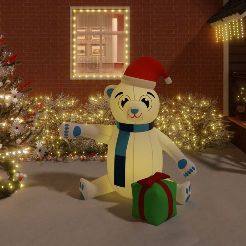 Load image into Gallery viewer, Vidaxl kerstbeer met led's opblaasbaar 180 cm