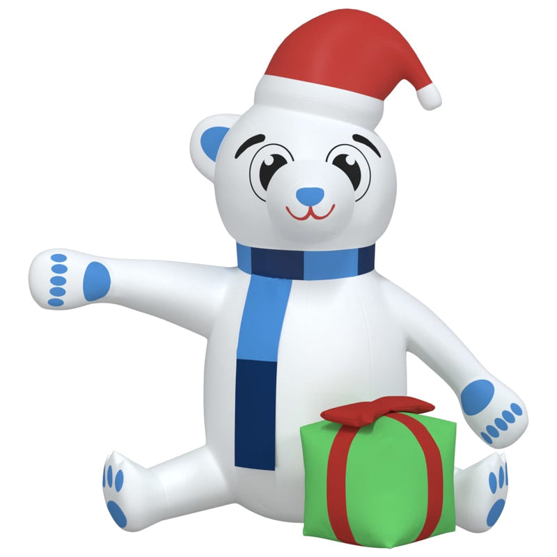 Load image into Gallery viewer, Vidaxl kerstbeer met led's opblaasbaar 240 cm