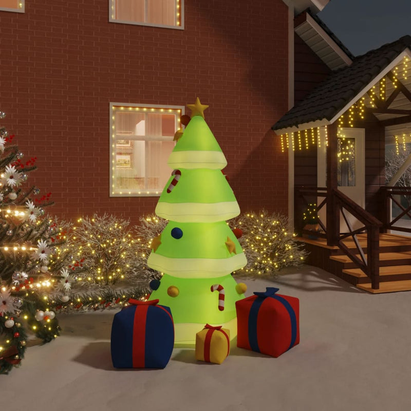 Load image into Gallery viewer, Vidaxl kerstboom met led's opblaasbaar 240 cm
