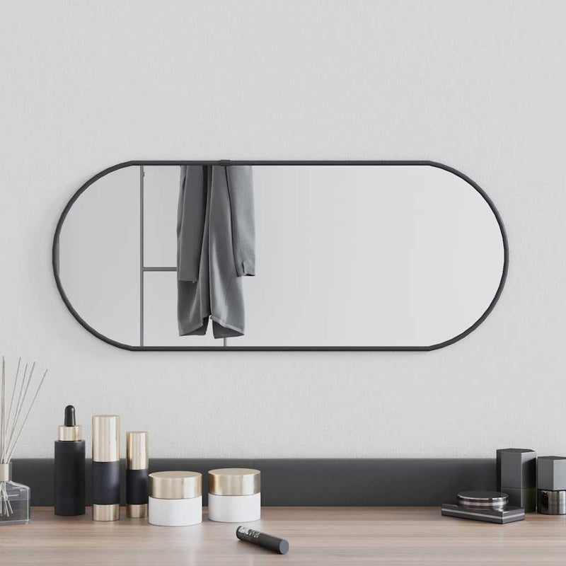 Load image into Gallery viewer, Vidaxl wandspiegel 60x25 cm ovaal zwart