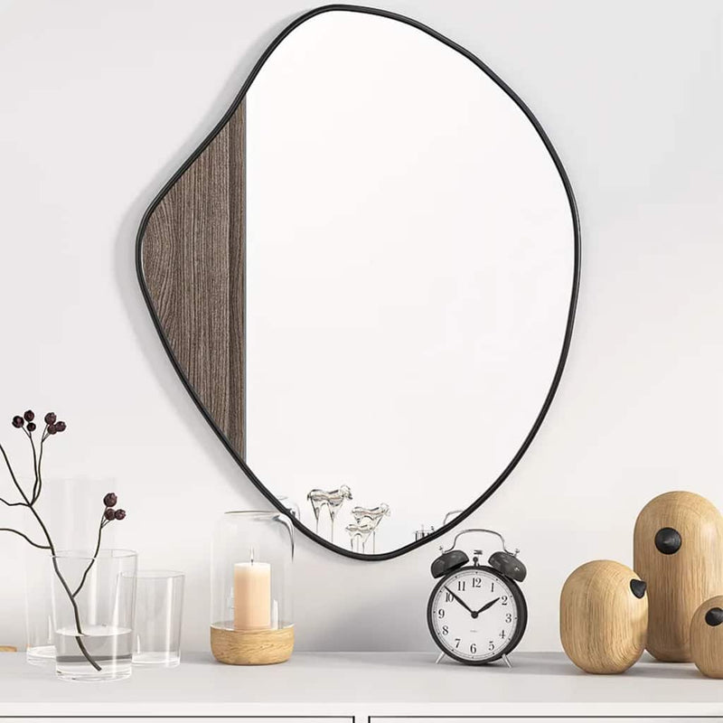 Load image into Gallery viewer, Vidaxl wandspiegel 60x50 cm zwart