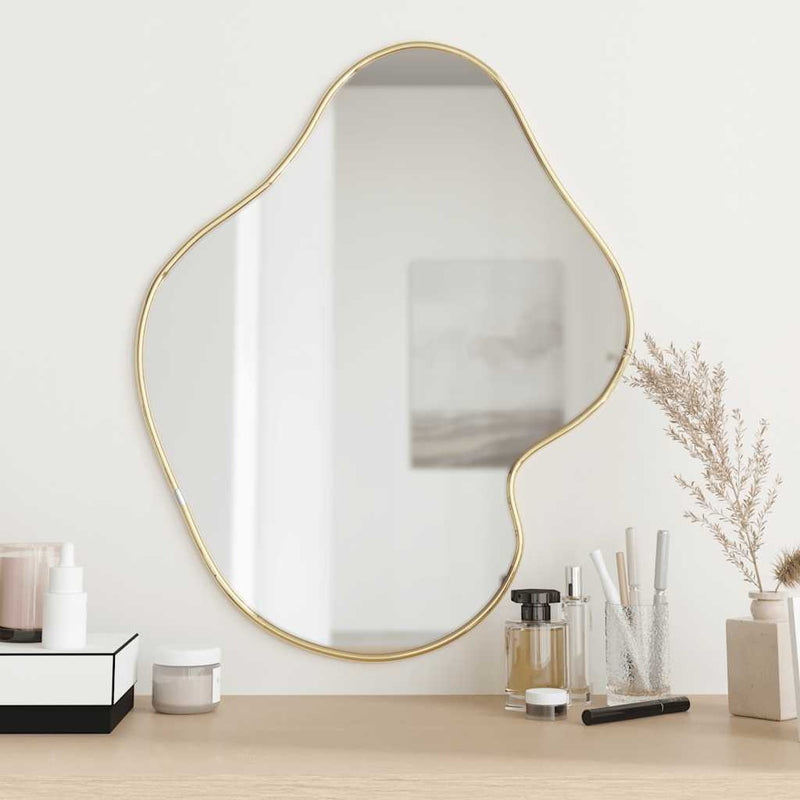 Load image into Gallery viewer, Vidaxl wandspiegel 60x50 cm goudkleurig