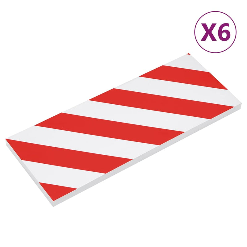 Load image into Gallery viewer, Vidaxl muurbeschermers 6 st 50x20x2 cm eva-schuim rood en wit