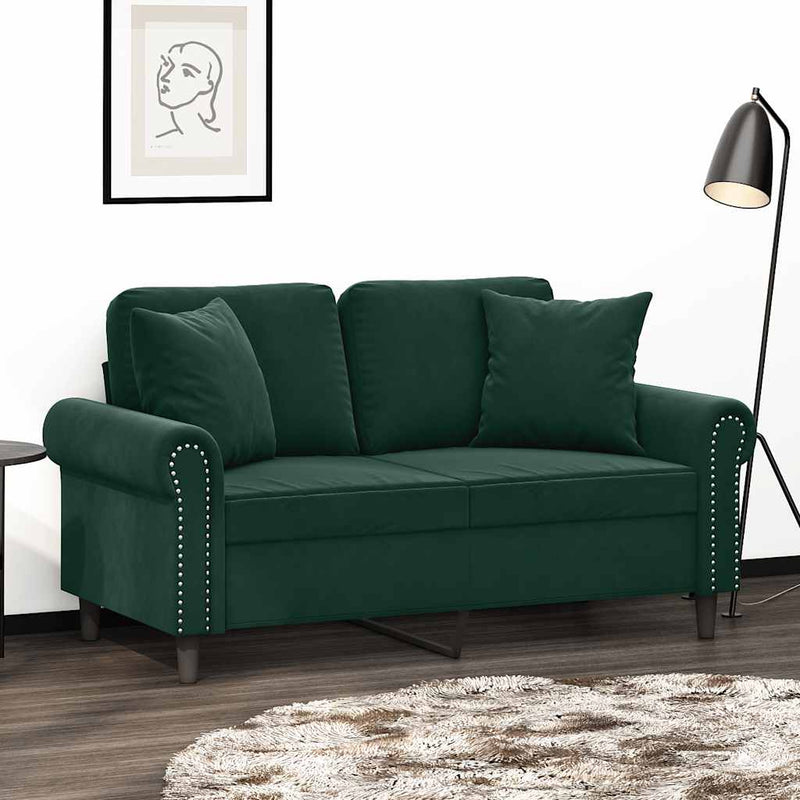 Load image into Gallery viewer, Vidaxl sierkussens 2 st 40x40 cm fluweel donkergroen