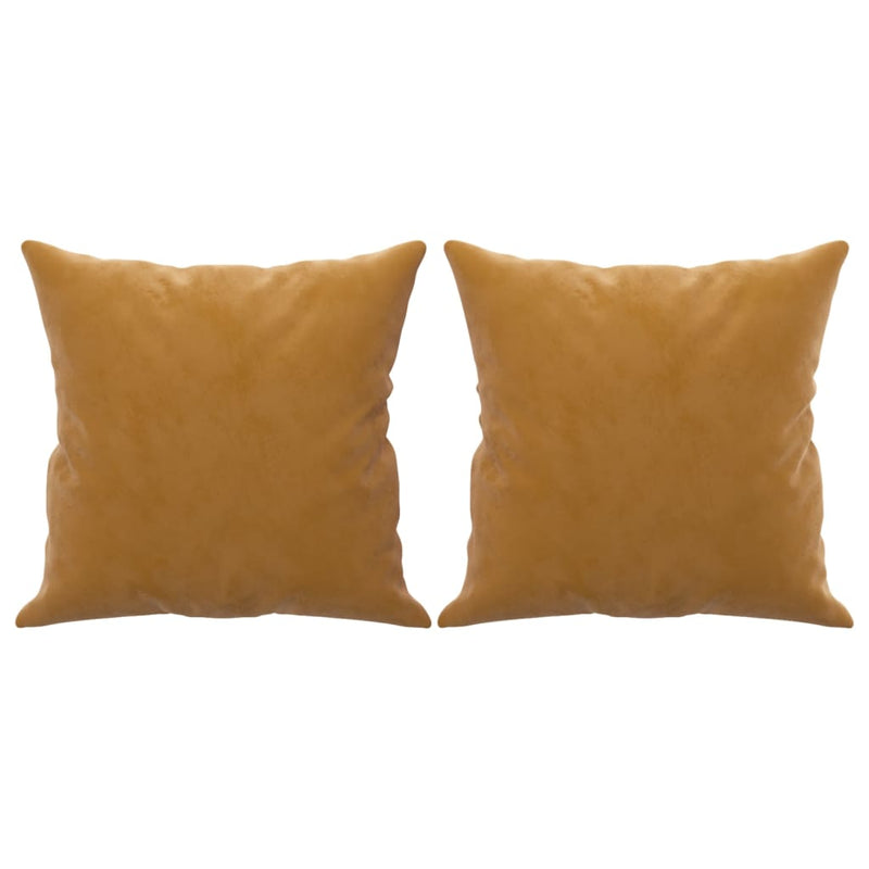 Load image into Gallery viewer, Vidaxl sierkussens 2 st 40x40 cm fluweel bruin