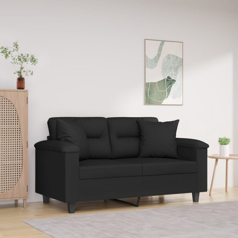 Load image into Gallery viewer, Vidaxl sierkussens 2 st 40x40 cm microvezelstof zwart