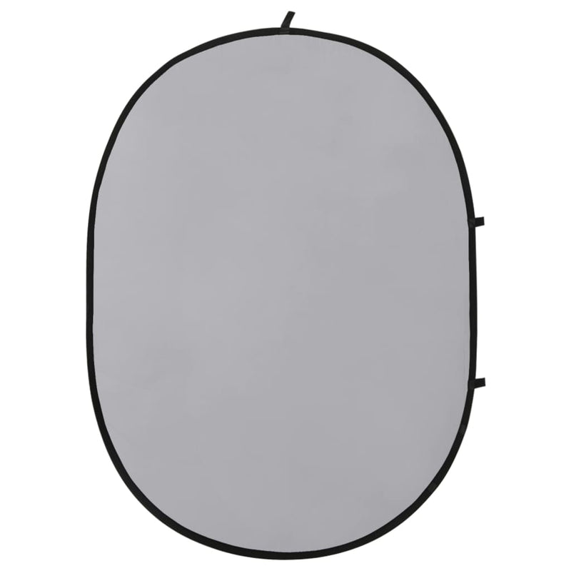 Load image into Gallery viewer, VidaXL Achtergrondscherm studio 2-in-1 ovaal 200x150 cm zwart