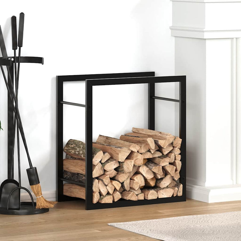 Load image into Gallery viewer, Vidaxl haardhoutrek 50x28x56 cm staal matzwart