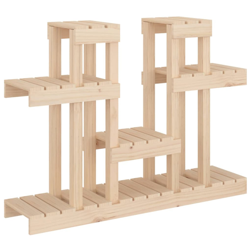 Afbeelding laden in galerijviewer, Vidaxl plantenstandaard 104,5x25x77,5 cm massief grenenhout