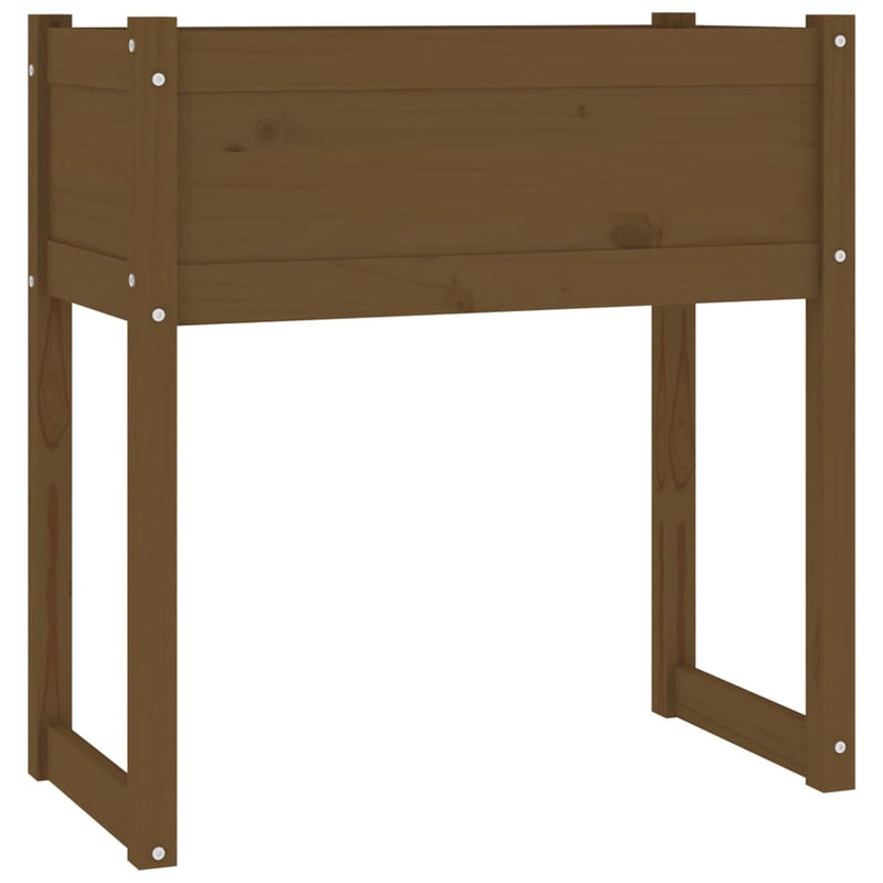 Load image into Gallery viewer, Vidaxl plantenbak 78x40x81 cm massief grenenhout honingbruin