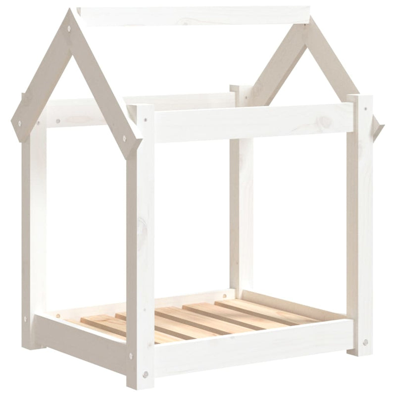 Load image into Gallery viewer, Vidaxl hondenbed 61x50x70 cm massief grenenhout wit
