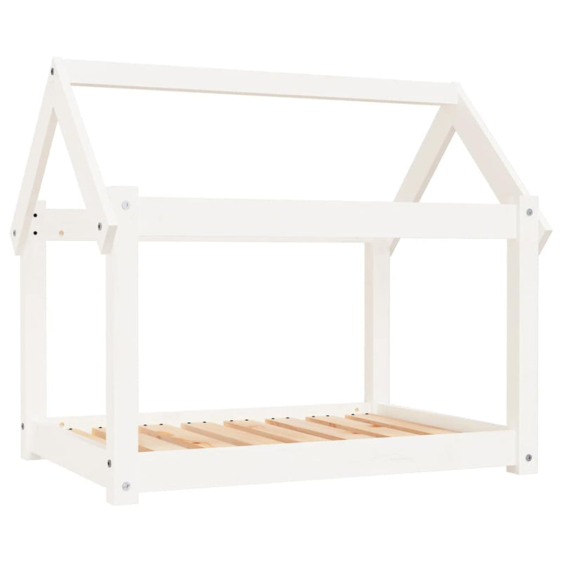 Load image into Gallery viewer, Vidaxl hondenbed 81x60x70 cm massief grenenhout wit