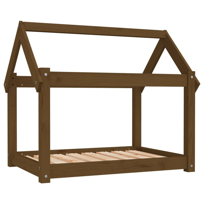 Load image into Gallery viewer, Vidaxl hondenmand 81x60x70 cm massief grenenhout honingbruin