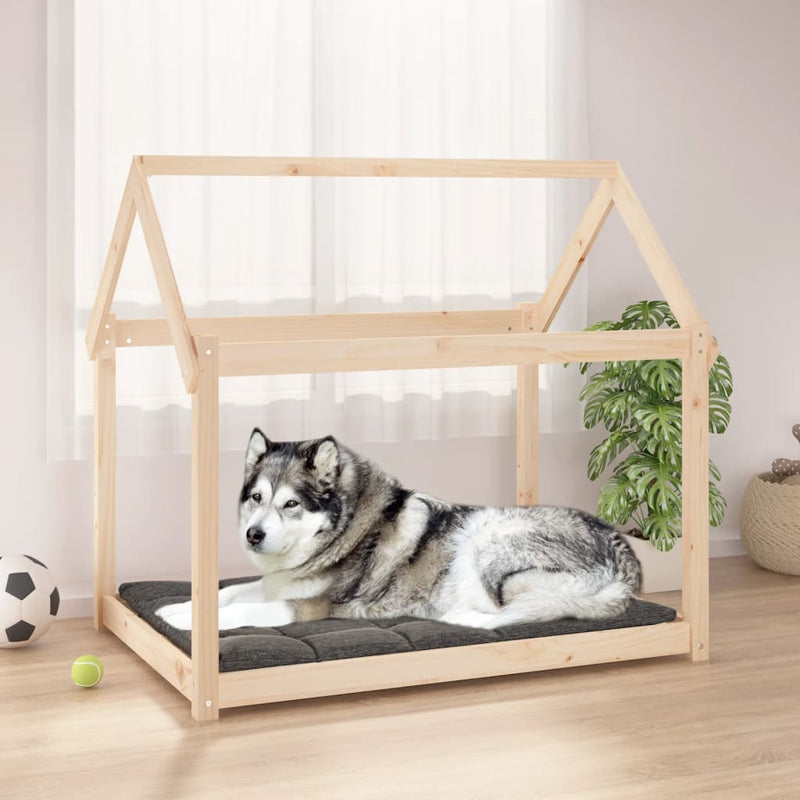 Load image into Gallery viewer, Vidaxl hondenmand 111x80x100 cm massief grenenhout