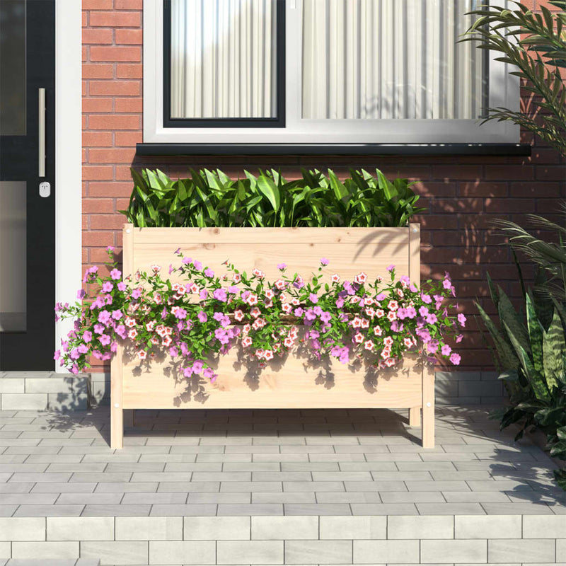 Load image into Gallery viewer, Vidaxl plantenbak 110x84x75 cm massief grenenhout