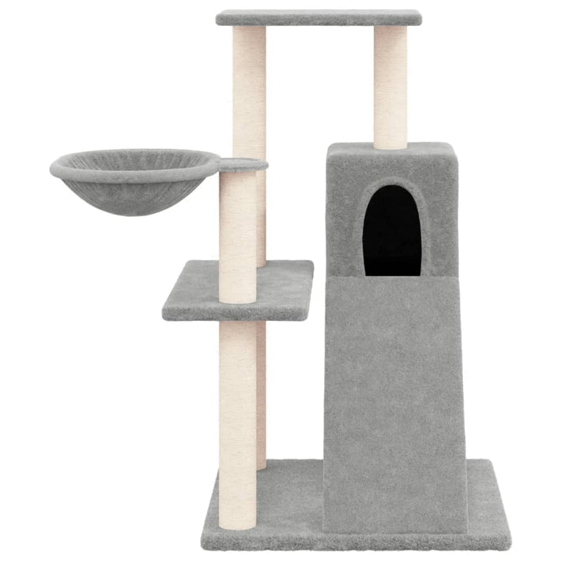 Load image into Gallery viewer, Vidaxl kattenmeubel met sisal krabpalen 82 cm lichtgrijs