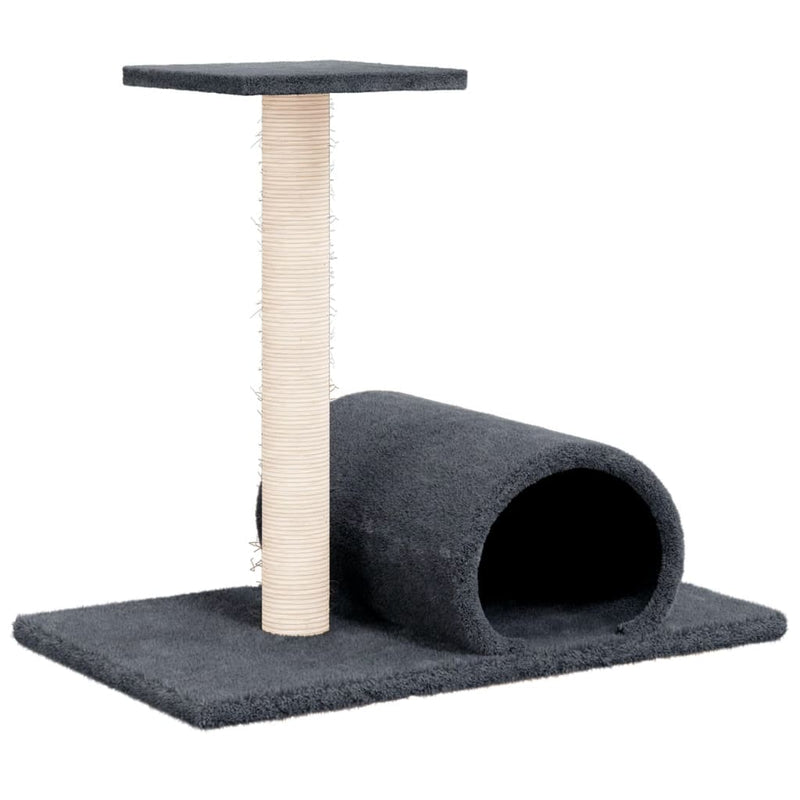 Load image into Gallery viewer, Vidaxl kattenmeubel met tunnel 60x34,5x50 cm donkergrijs