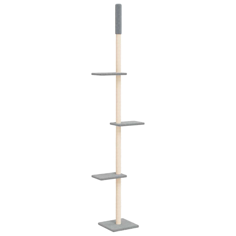 ギャラリービューアに画像をロードする, Vidaxl kattenmeubel vloer tot plafond 267,5-297,5 cm lichtgrijs