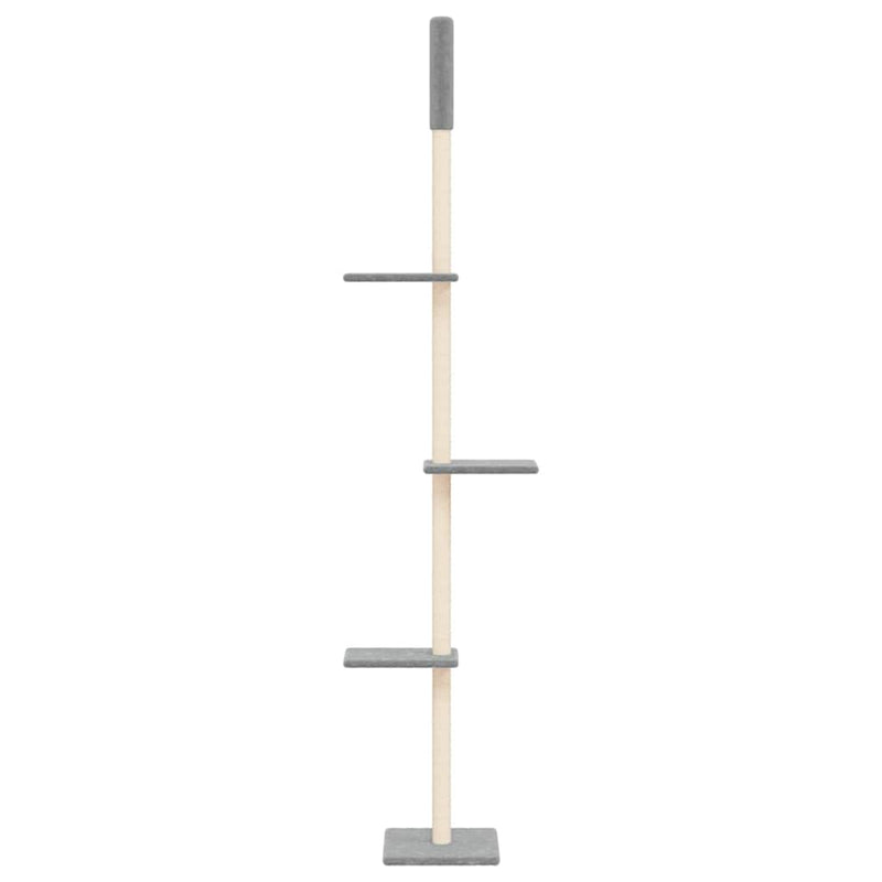 ギャラリービューアに画像をロードする, Vidaxl kattenmeubel vloer tot plafond 267,5-297,5 cm lichtgrijs