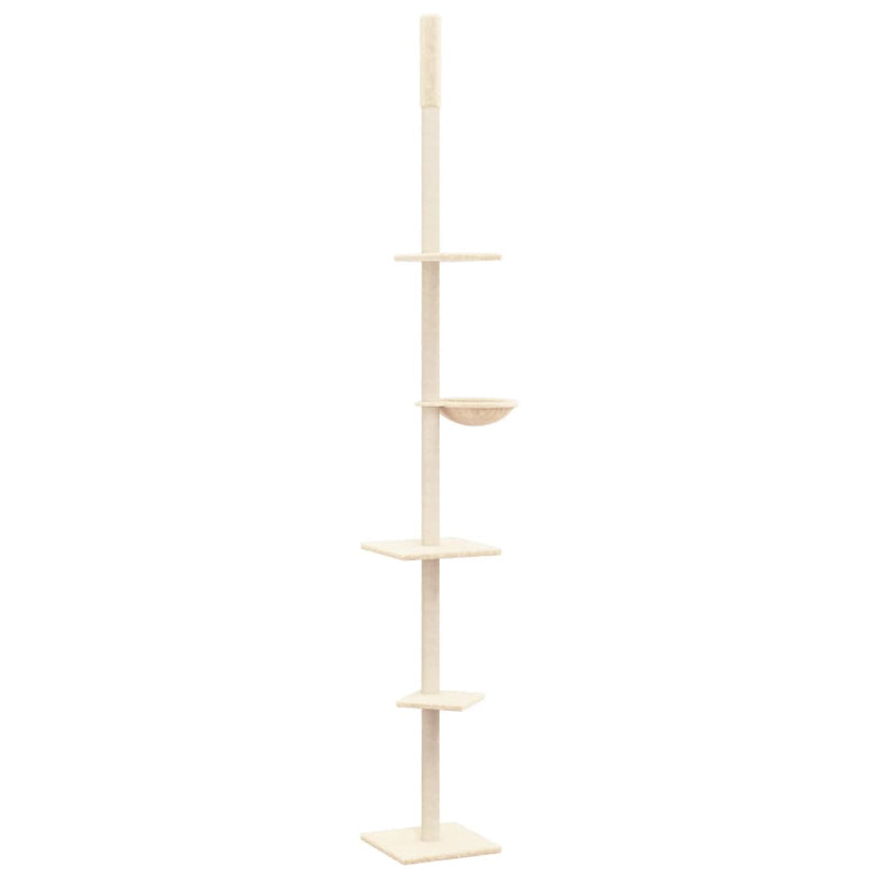 Load image into Gallery viewer, Vidaxl kattenmeubel vloer tot plafond 263,5-289,5 cm crèmekleurig