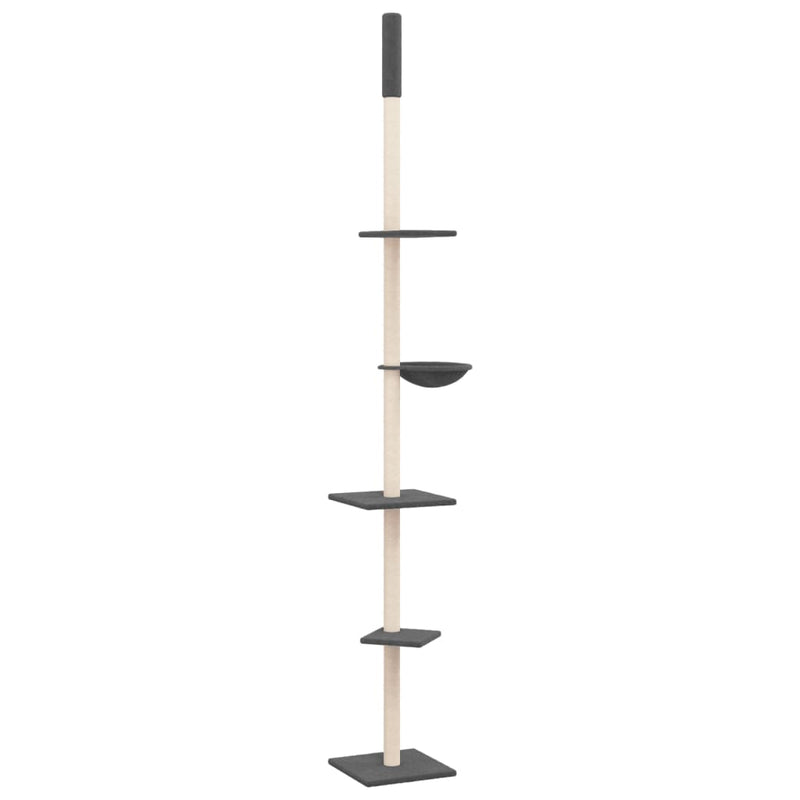 Load image into Gallery viewer, Vidaxl kattenmeubel vloer tot plafond 263,5-289,5 cm donkergrijs
