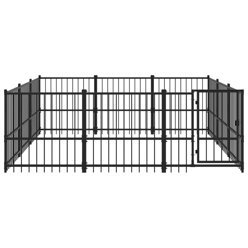 Load image into Gallery viewer, VidaXL Hondenkennel voor buiten 8,47 m² staal