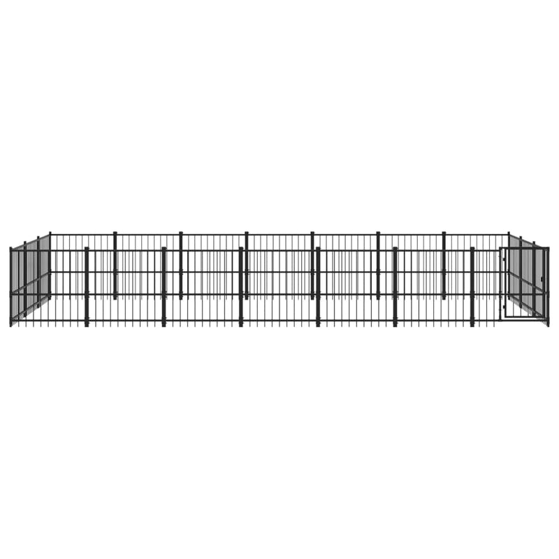 Load image into Gallery viewer, VidaXL Hondenkennel voor buiten 19,76 m² staal