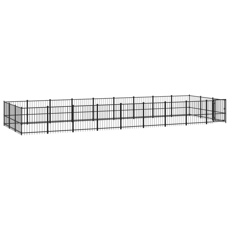 Load image into Gallery viewer, VidaXL Hondenkennel voor buiten 25,4 m² staal