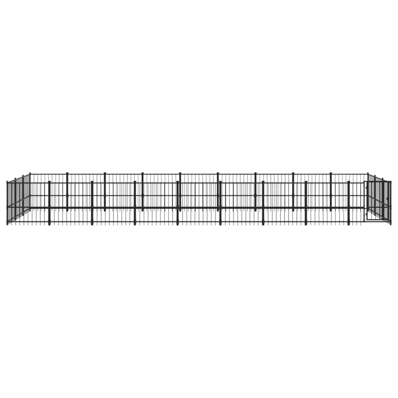 Load image into Gallery viewer, VidaXL Hondenkennel voor buiten 25,4 m² staal