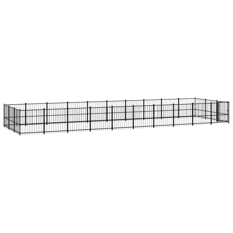 Load image into Gallery viewer, VidaXL Hondenkennel voor buiten 28,23 m² staal