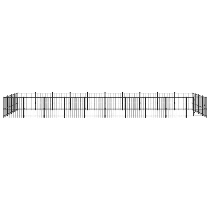 Load image into Gallery viewer, VidaXL Hondenkennel voor buiten 37,64 m² staal