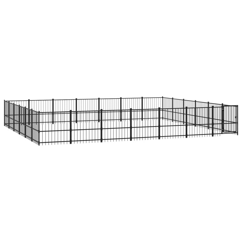 Load image into Gallery viewer, VidaXL Hondenkennel voor buiten 39,52 m² staal