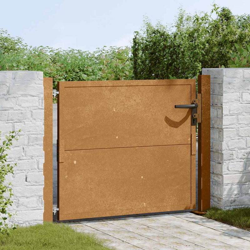 Load image into Gallery viewer, Vidaxl poort 100x100 cm cortenstaal