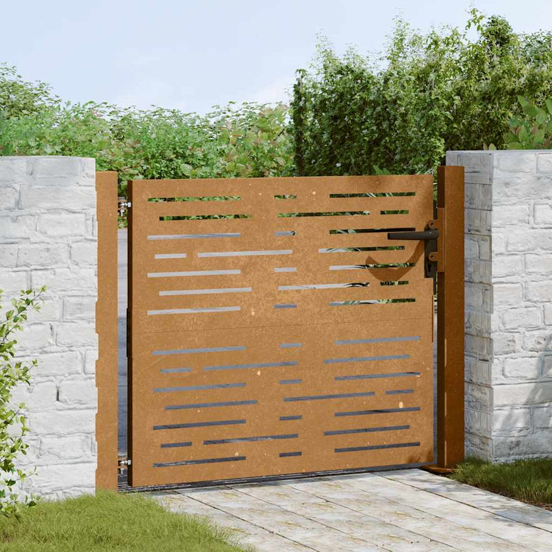 Load image into Gallery viewer, Vidaxl poort 100x100 cm vierkant cortenstaal