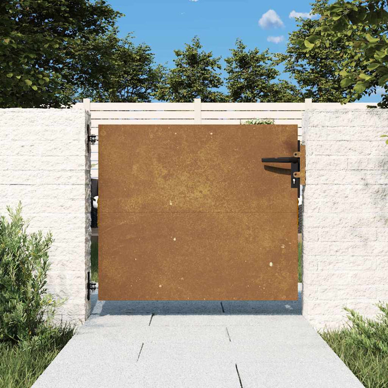 Laden Sie das Bild in Galerie -Viewer, Vidaxl poort 85x75 cm cortenstaal