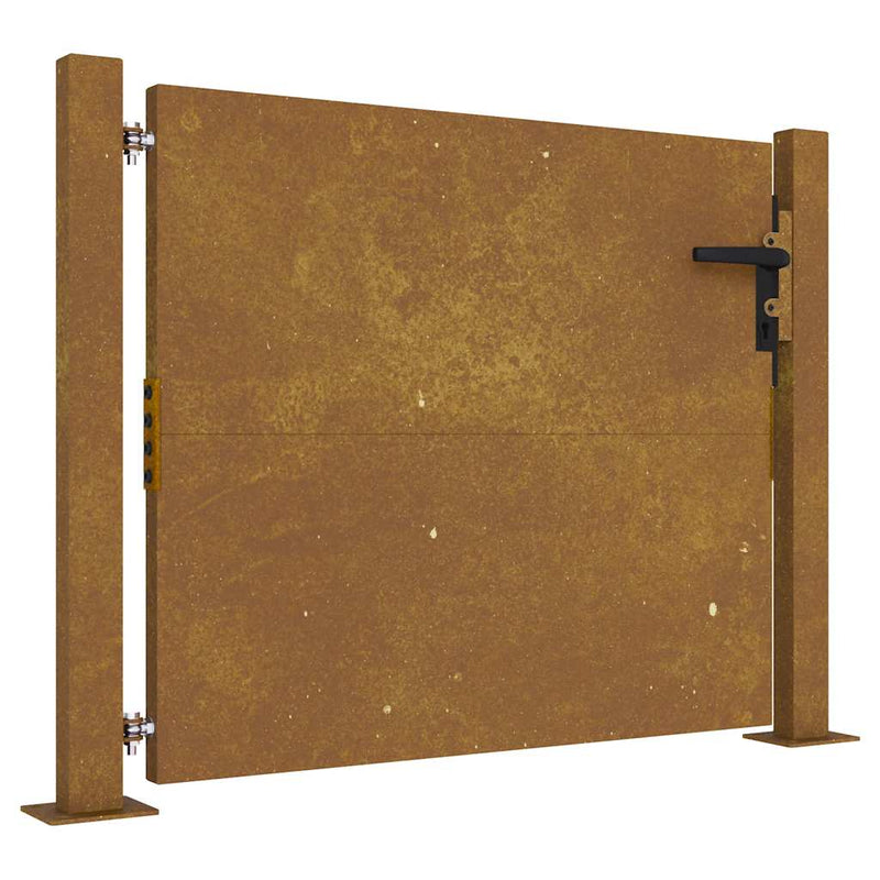 Afbeelding laden in galerijviewer, Vidaxl poort 100x100 cm cortenstaal